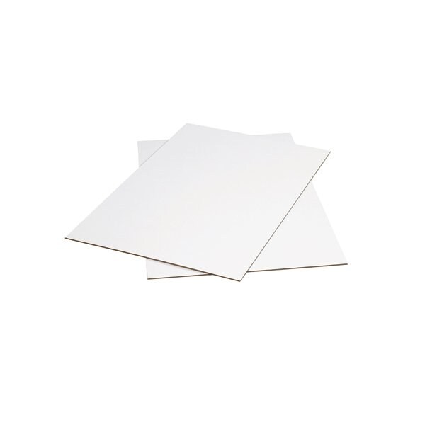 Bsc Preferred 36 x 48'' White Corrugated Sheets, 5PK SP3648W - main